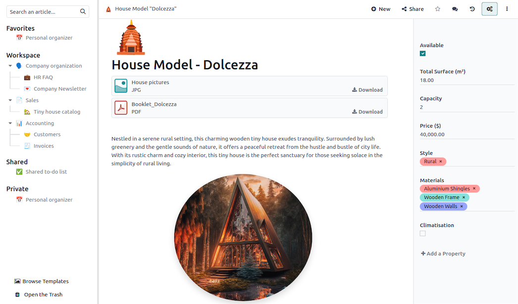 Flexible data organization. Sort your content with custom fields, and navigate through it with perzonalized views and filters.