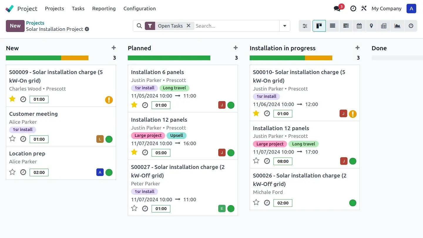 utomated project creation